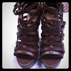 Never worn Sandals with box